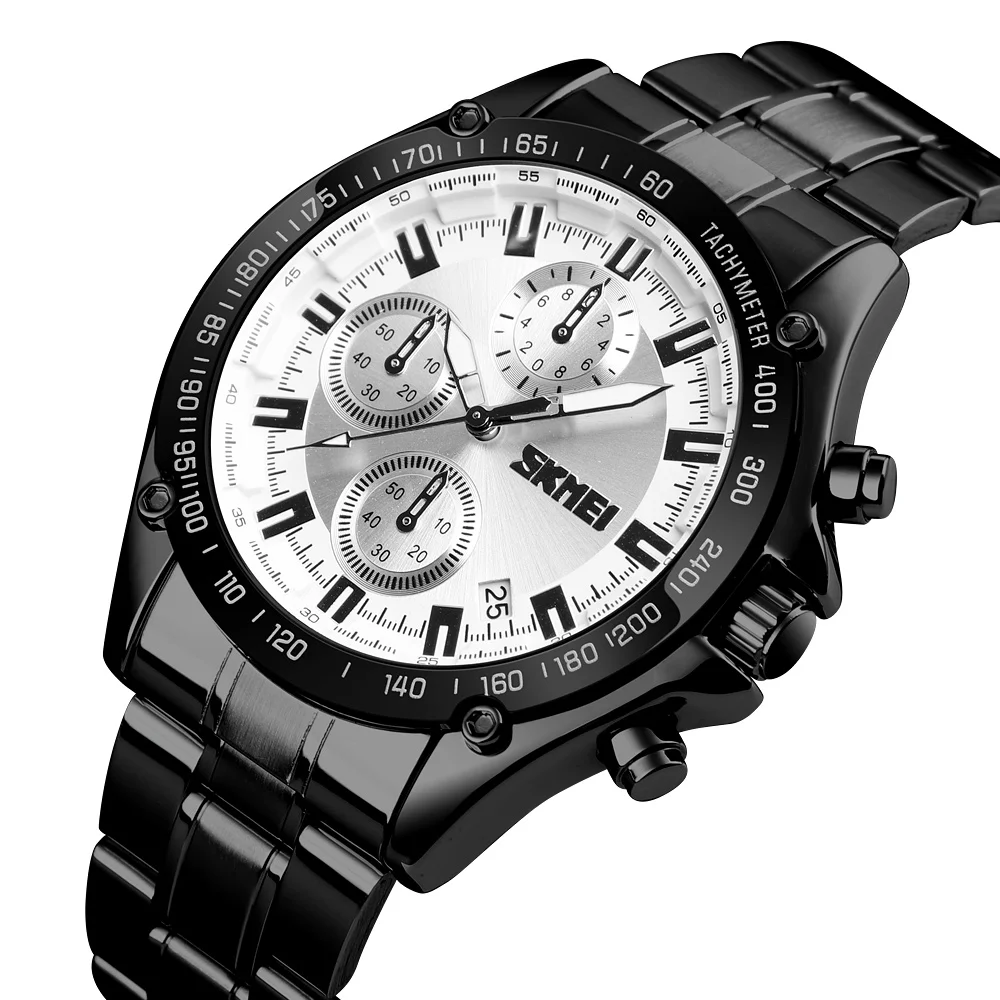 Модные Роскошные мужские часы reloj оптовая продажа наручные из нержавеющей стали SKMEI