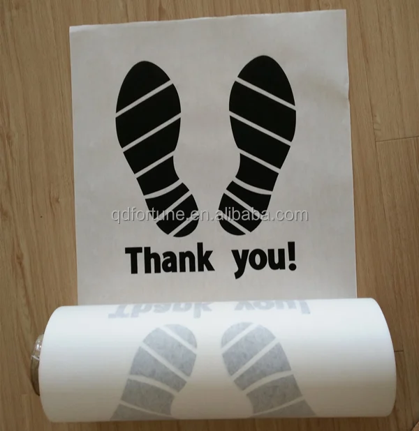
Disposable kraft white paper car floor mat 