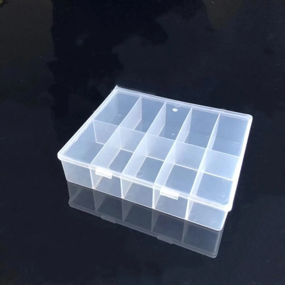 newest nail art 10 grids plastic storage box for nails
