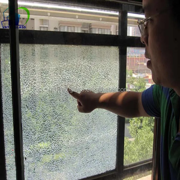 Hot sale 6mm-12mm decorative broken glass table as your demand