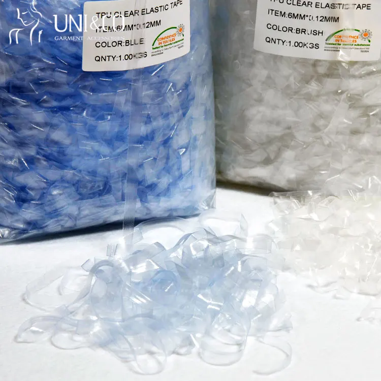 TPU Clear Invisible Elastic Transparent Bra Strap Silicone Mobilon TPU Tape