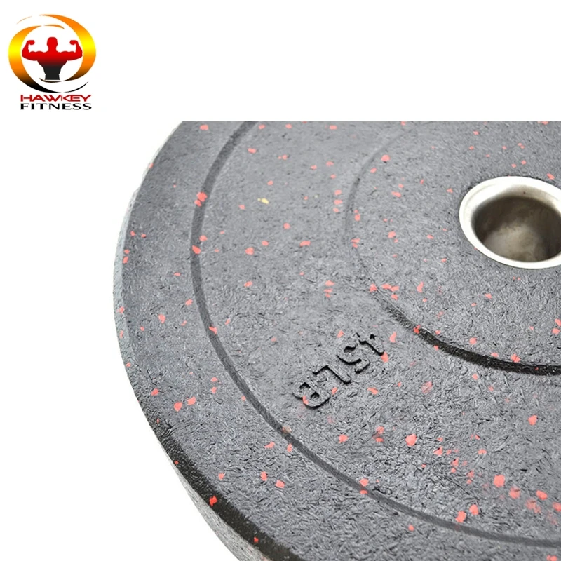 
Shandong Rizhao manufactured olimpic rubber bumper weight plates 