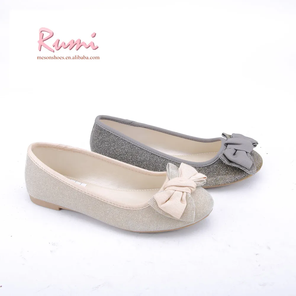 Новинка; Туфли-лодочки для девочек с бантом; Дешевые Детские балетки на плоской подошве для латинских танцев