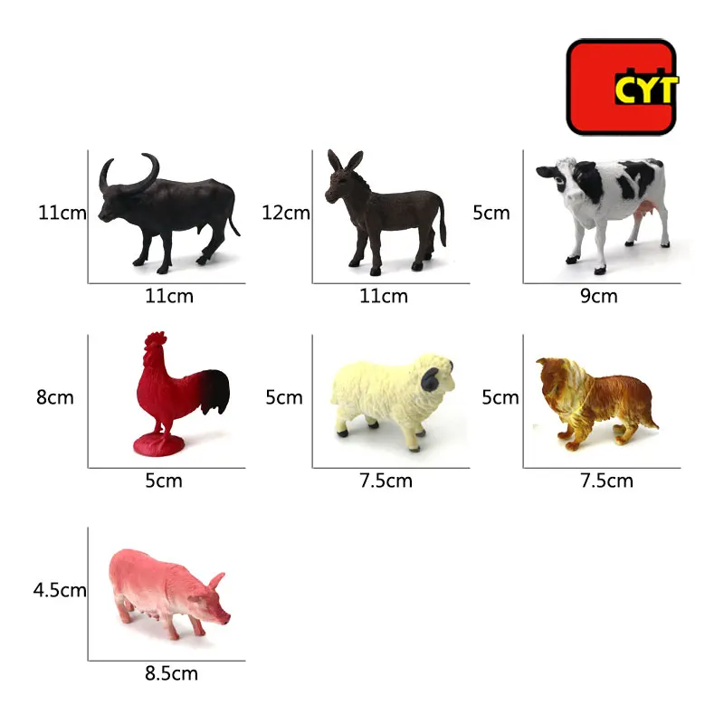 Kids 3d models educational toy farm animals for wholesale