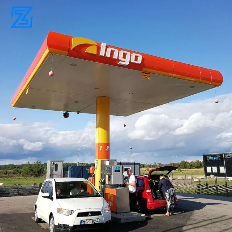 Fuel dispensing equipment petrol station steel structure signboard petrol stations