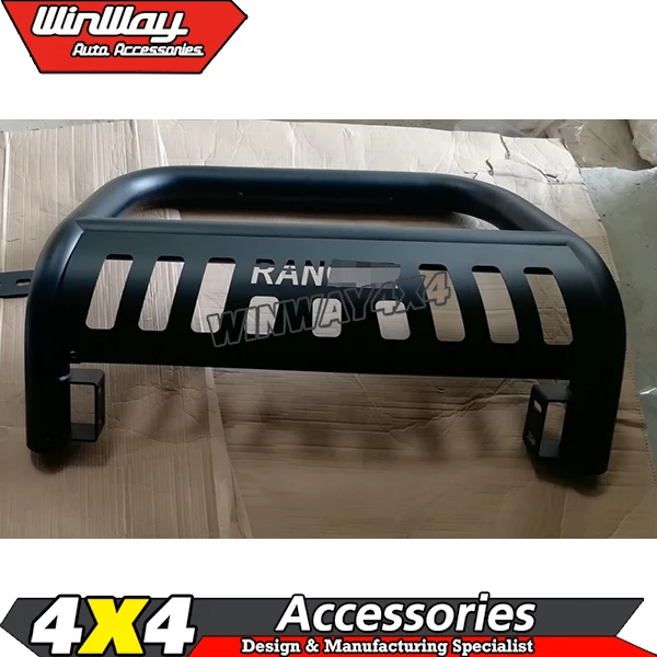 Авто Bull БАР серебряный толчок Бар Черная передняя решетка для ranger T6/T7 2012-2017 внедорожник