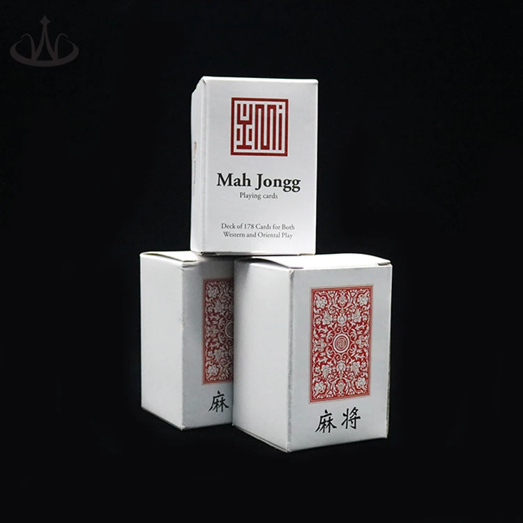 High Quality Custom Plastic Printing Mahjong Playing Cards Chinese Traditional Style PVC Poker Card