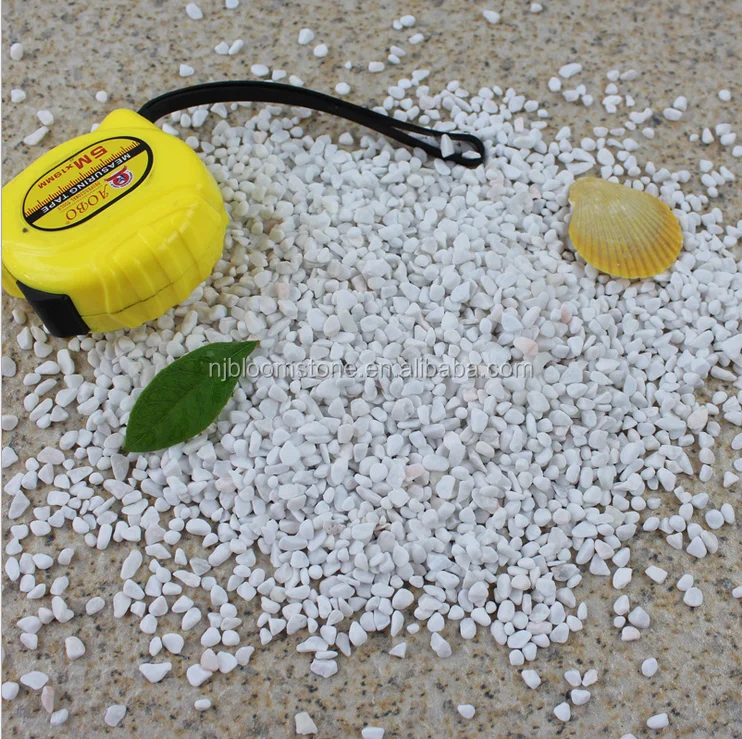 
cheap natural color snow white gravel & sand 