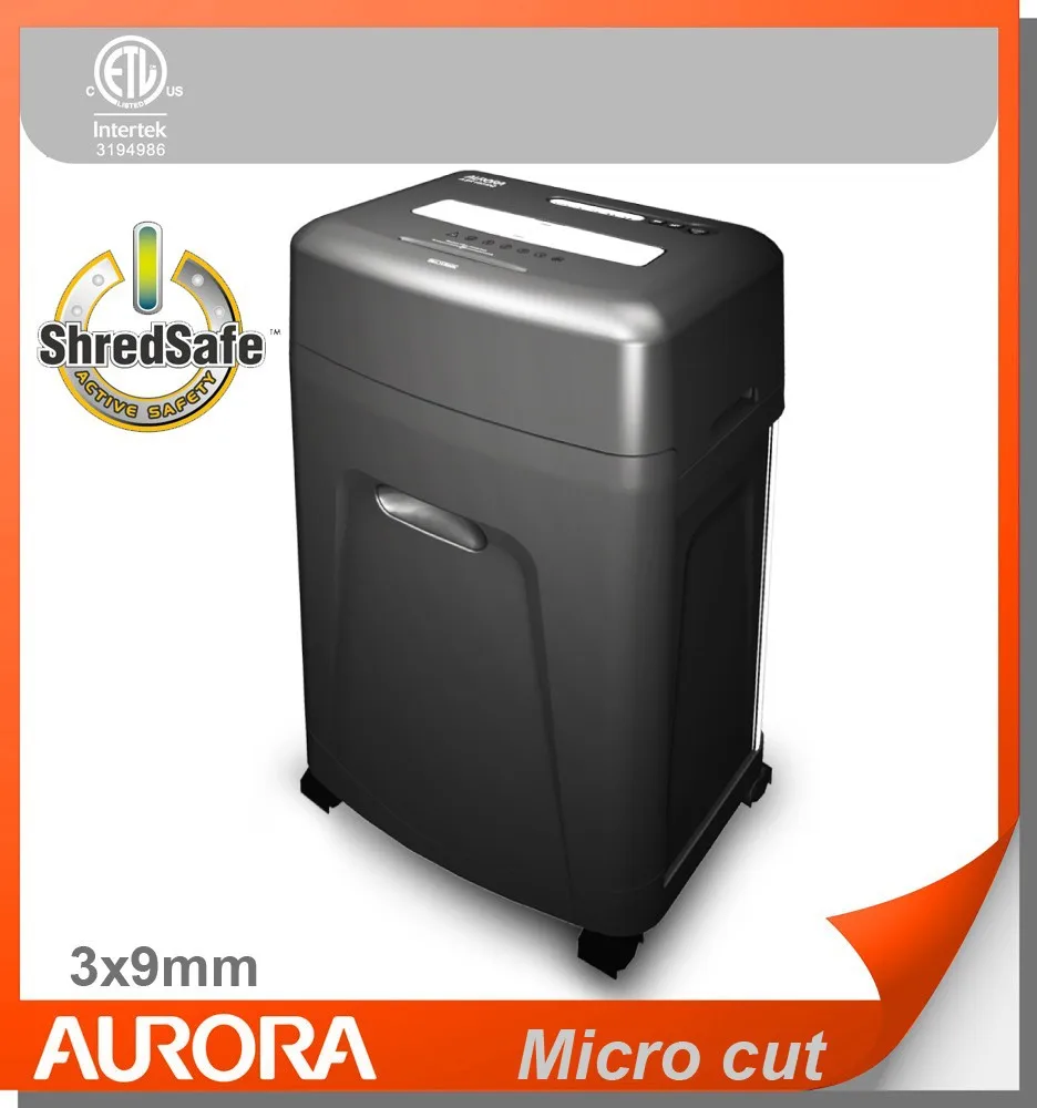 Aurora AS105MQ Plastic Paper Shredder, 10 sheet (A4) Micro cut 3x9mm, Medium Duty Shredding machine for Office & SOHO