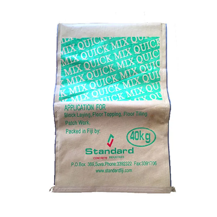 
Craft paper 25kg cement bag 50kg feed bags material for packing wheat flour, PP woven fertilizer bag, polypropylene woven bag 