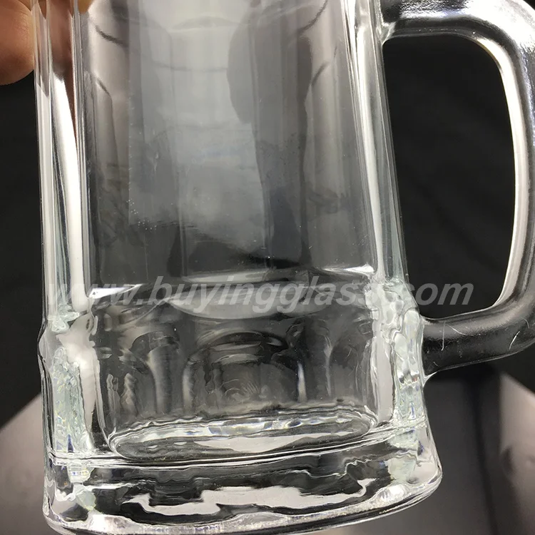 Ready stock 13 oz glass beer mugs cheap beer glasses steins wholesale