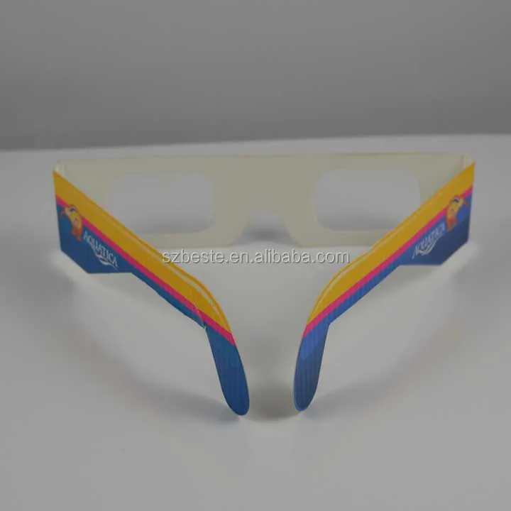 disposable 3d cardboard paper firework glasses in 3d