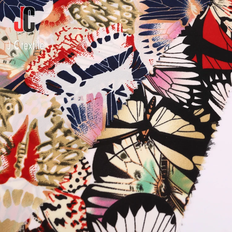 High quality 100% polyester floral printed satin silk fabric for lady dress