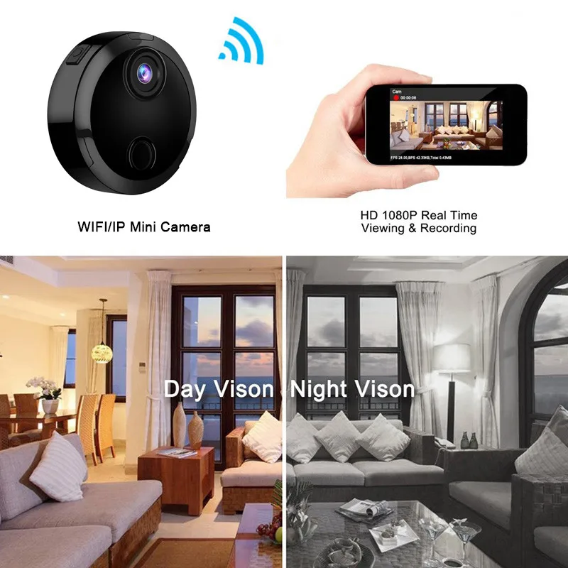 HDQ15 Mini WIFI Camera with Motion Sensor Night Vision Kids Baby Cam 1080P Camera de Surveillance Wifi CCTV Cameras with DVR