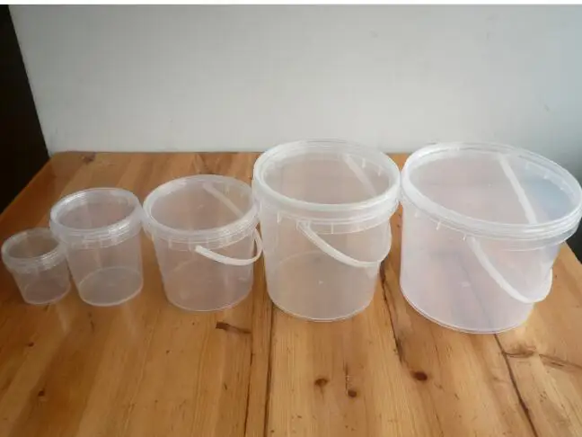 lovely portable environmental pp white storing bucket