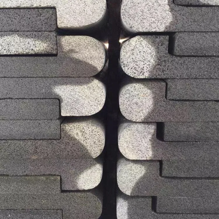 China Volcano Stone Bullnose Swimming Pool Edge Stone