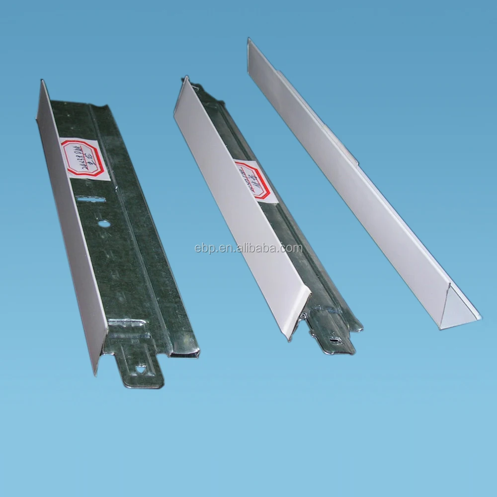 
T24 T38 Flat Tee Grid aluminium suspended ceiling 