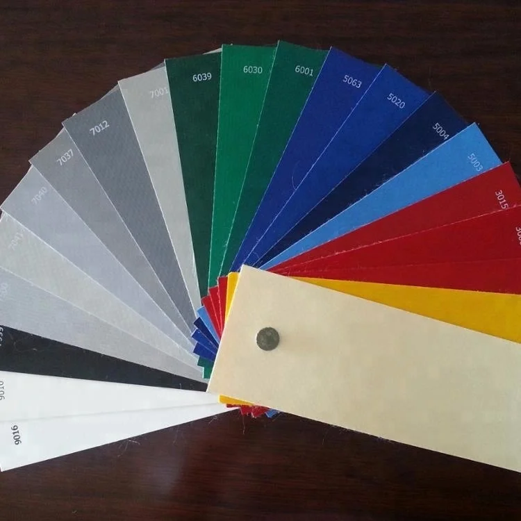 900gsm side curtain material pvc knife coated tarpaulin fabric