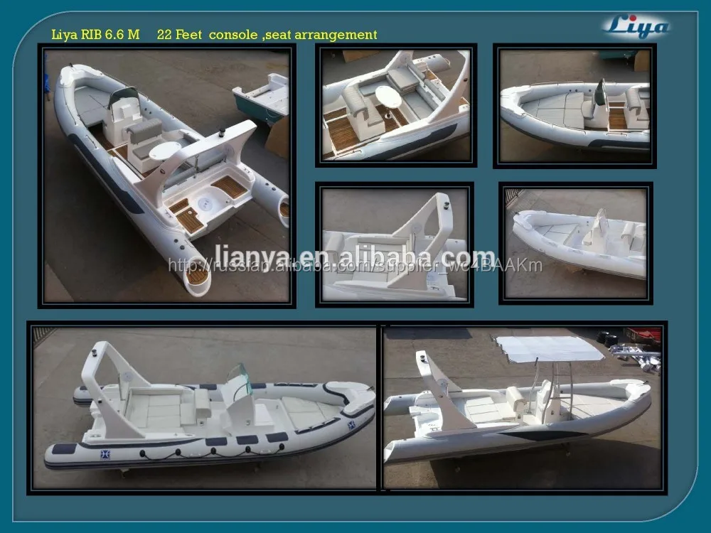 Лия 6.6 м пассажирские лодка военно надувные лодки китай ребра лодки на продажу