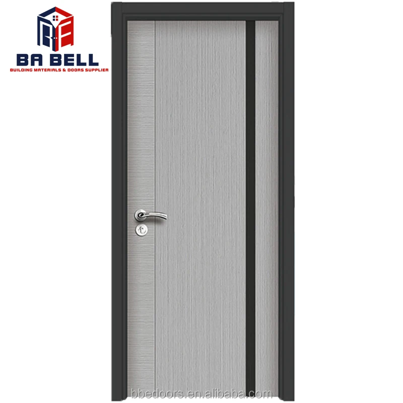 Modern Bangladesh pvc toilet door mdf pvc bathroom plastic interior door