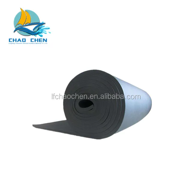 Thermal Insulation Rubber Foam In Roll Sound Vibration Absorption Nbr Rubber Foam