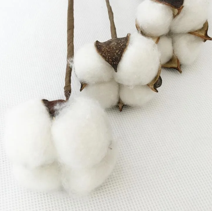 FCD1101 Good quality Artificial flowers cotton garland cotton stems for Christmas or wedding decoration