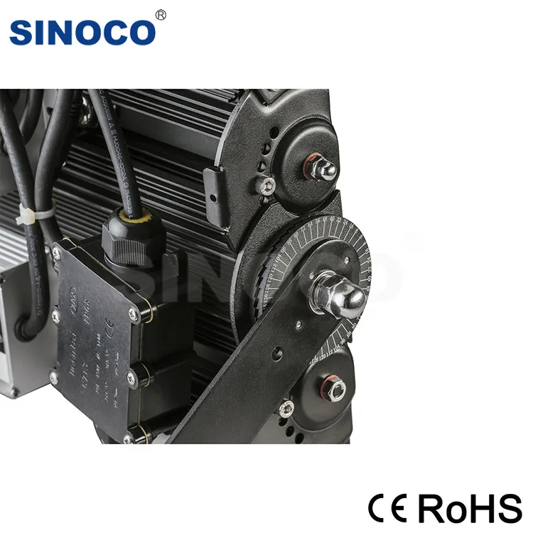 800W LED Flood Light 180 Degree Rotatable U Bracket Aluminum Alloy Body IP65 Rating Stadium Park 4000K Color Temperature 5000K