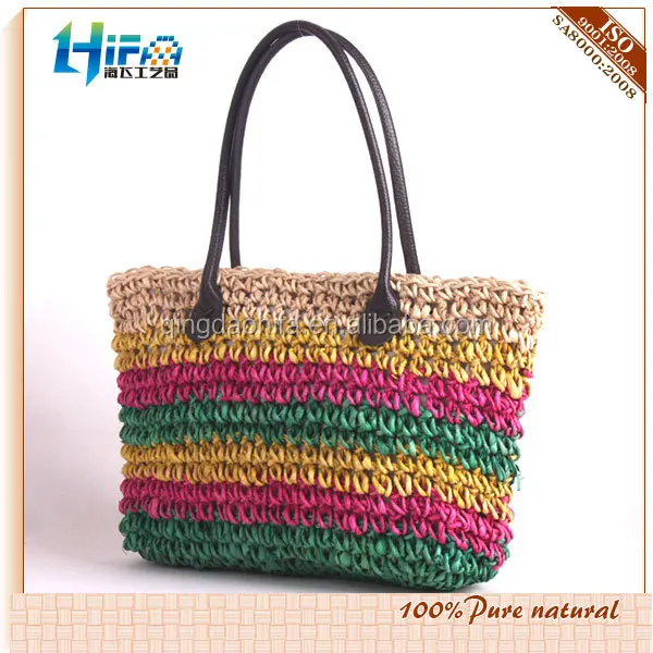 hot selling lady bag corn husk straw bags fashion new style shopping bags