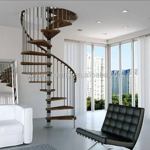 Standard spiral Stainless Steel Stair /Dog legged design stair
