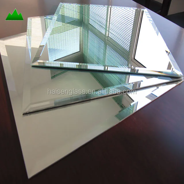 Double Coated 2MM-6MM Mirror Tile Beveled Edge with custom size