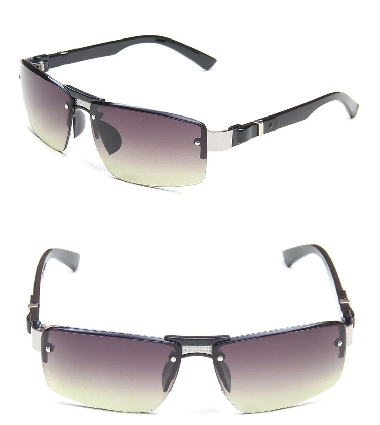 Hot Sale Cheap Rectangle Classic Mens Shade Sun Glasses Metal Sunglasses