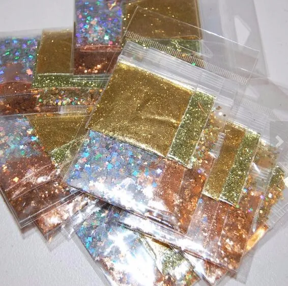 Wholesale Solvent resistance glitter powder holographic nail glitter