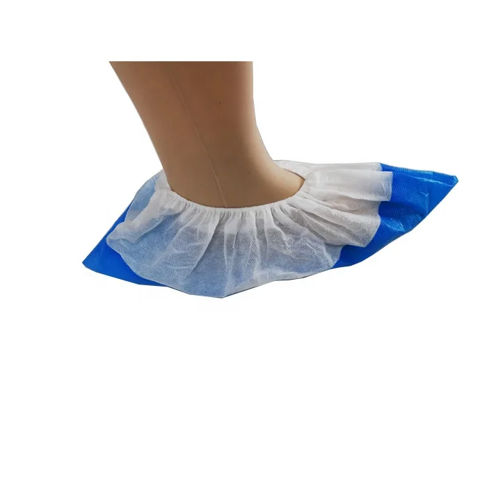 
Disposable waterproof CPE+PP non-woven shoe cover 