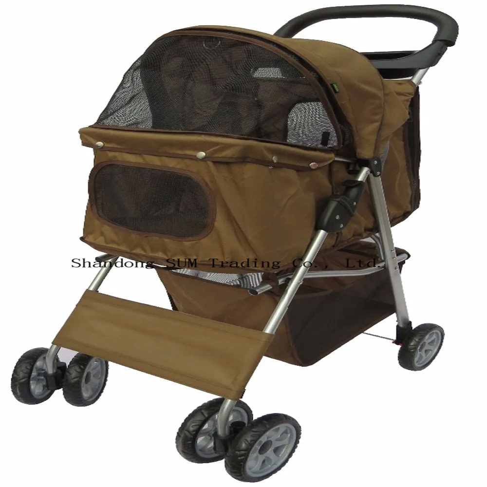 Stroller For Two Dogs,pink Dog Cat Stroller/Good Oxford Pet Stroller