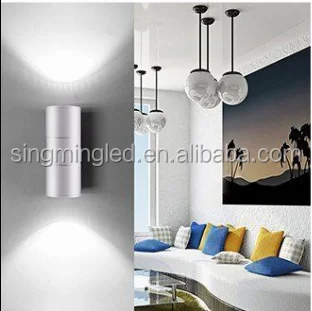 CE UL led exterior wall light cube flexible led reading wall light 2*6w 12w led wall lanp