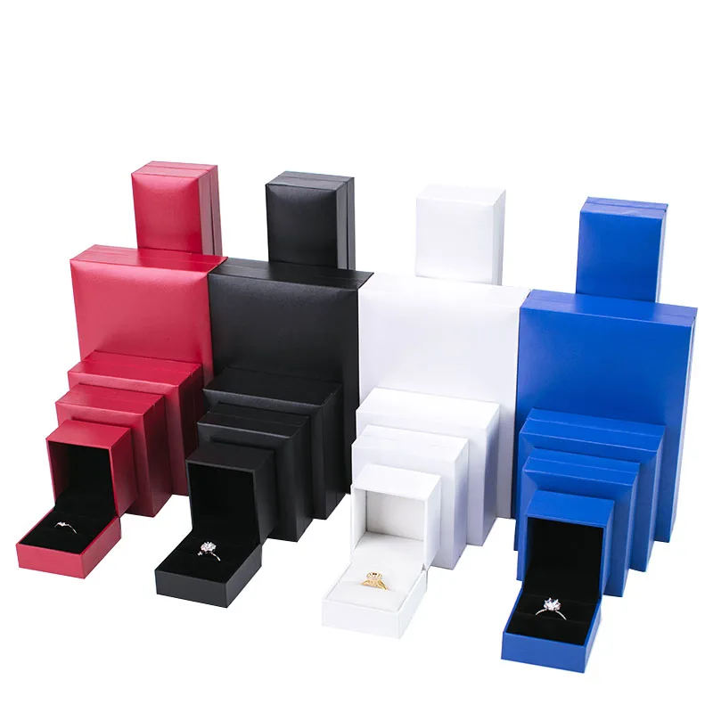 Hotsale Paper Leather Packaging Box For Ring  Jewellery Boxes