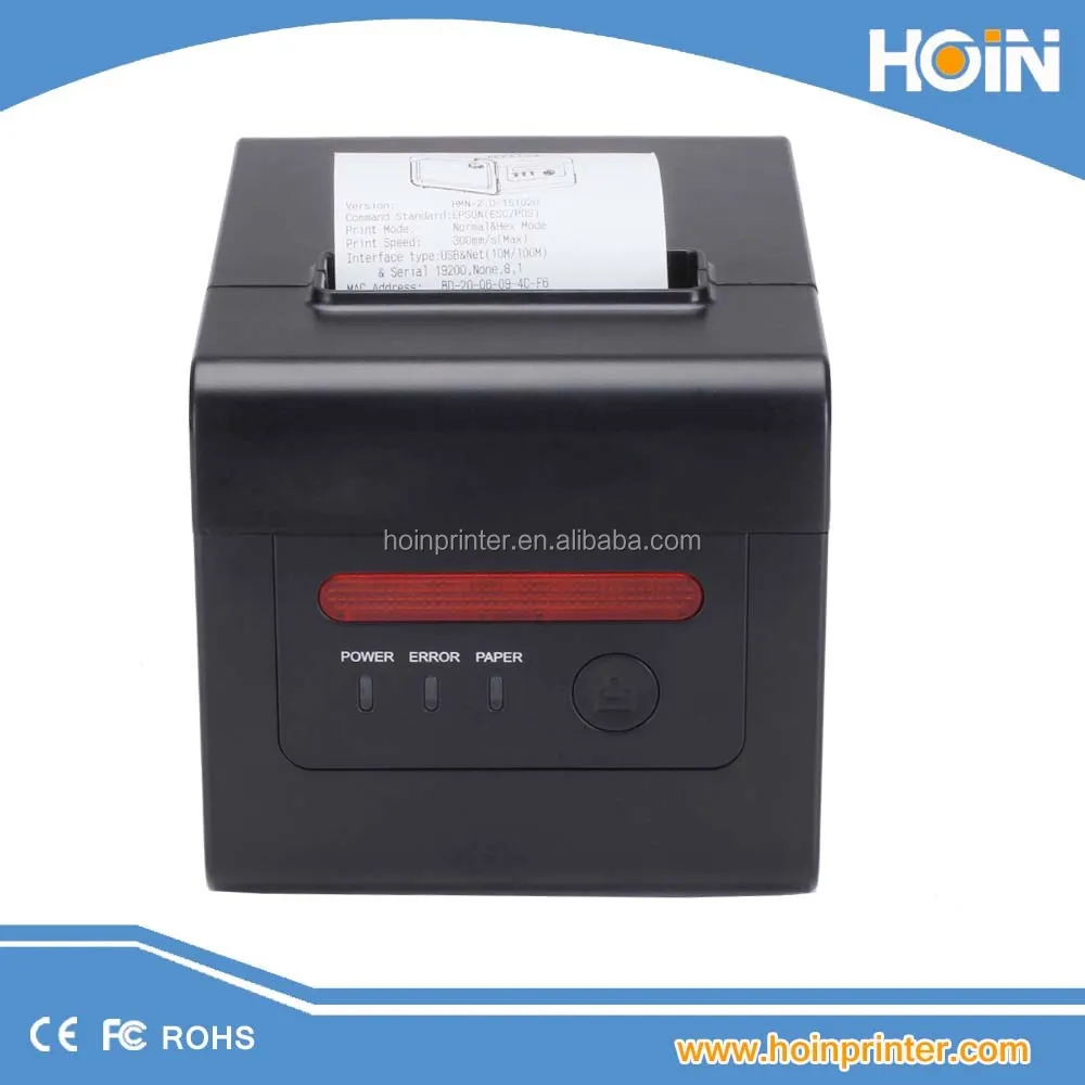 80 мм Интернет (100 м) + USB + COM POS ресторанный чековый принтер с поддержкой Linux Window и Android