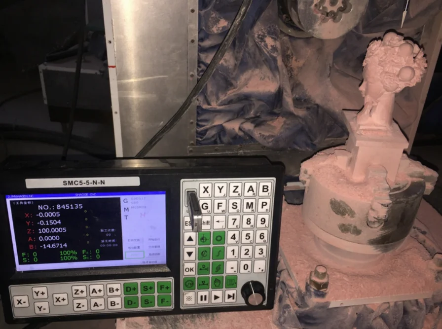 CNC 5 Axis Motion Controller Offline CNC Controller 500KHz Replace Mach 3 USB Motion Controller 7inch Screen