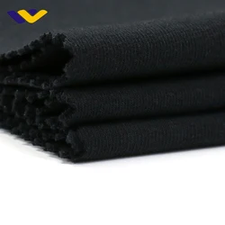 100% хлопчатобумажная трикотажная ткань в рубчик 340gsm