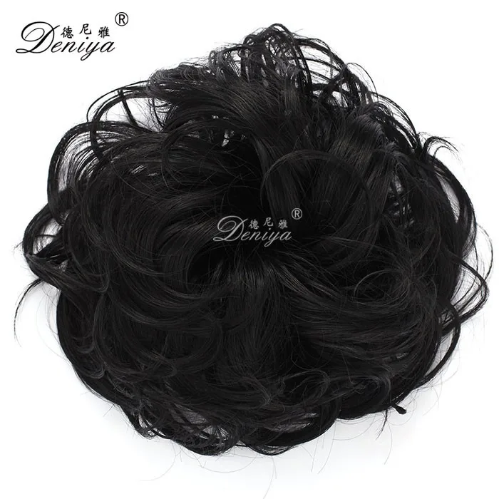 Small messy Hair Bun Chignon dance hair pieces make your own hair pieces