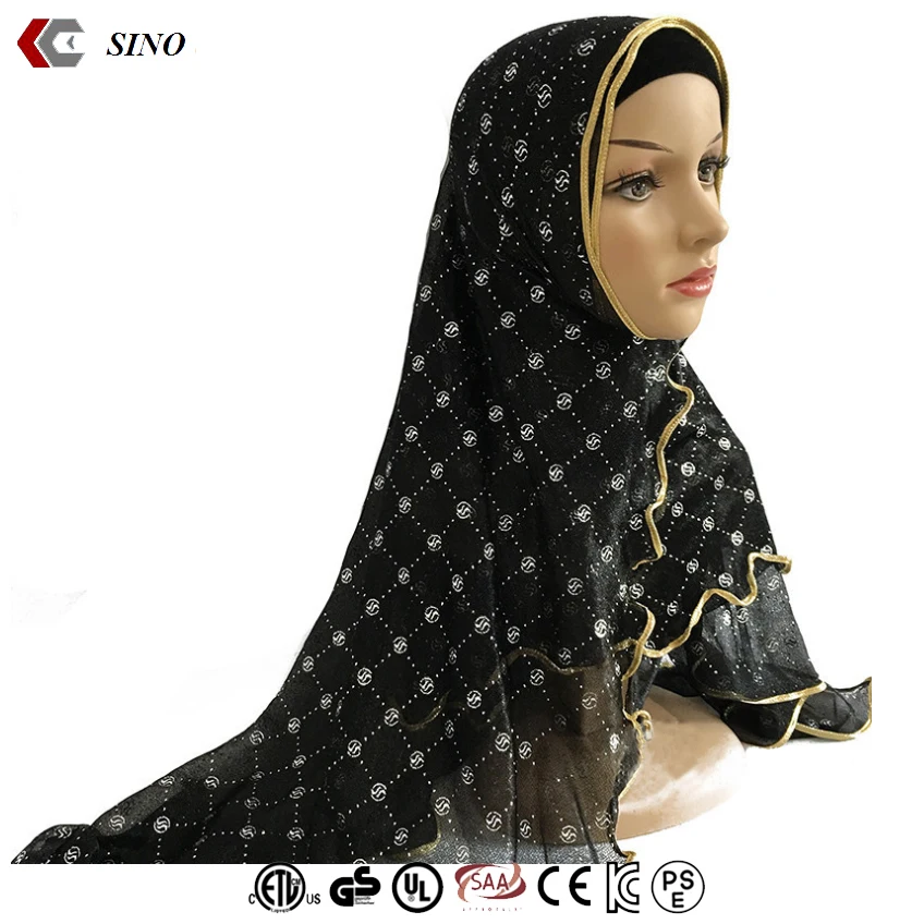 Red sari muslim bandana for women custom arabic cap hijab bonnet muslim turban hijab islamic cap headscarf