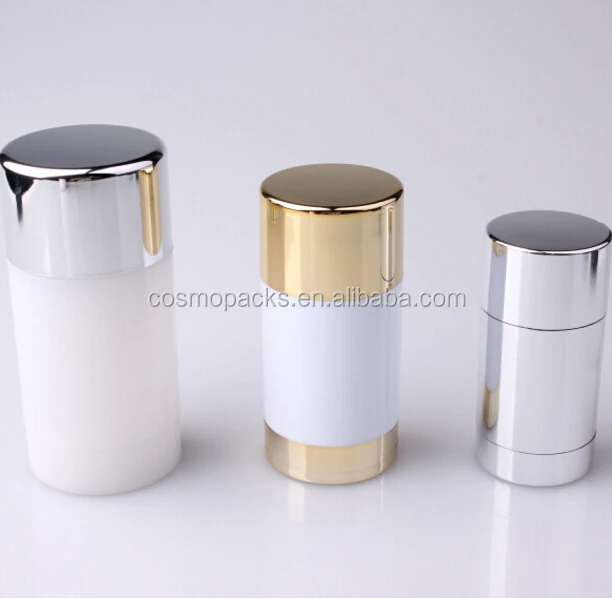
wholesale 15g 50g 75g empty plastic stick deodorant bottle container for sale twist up deodorant bottle 