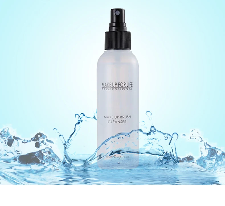 Кисть для макияжа на заказ, очиститель теней для век, щек, губ, косметическая кисть, жидкий спрей, кисть, очиститель