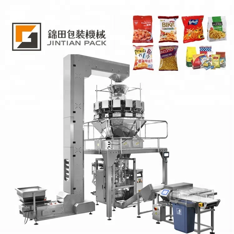 Factory Price Automatic Weighing Peanut brittle Mittai multi-function vffs Packing Machine