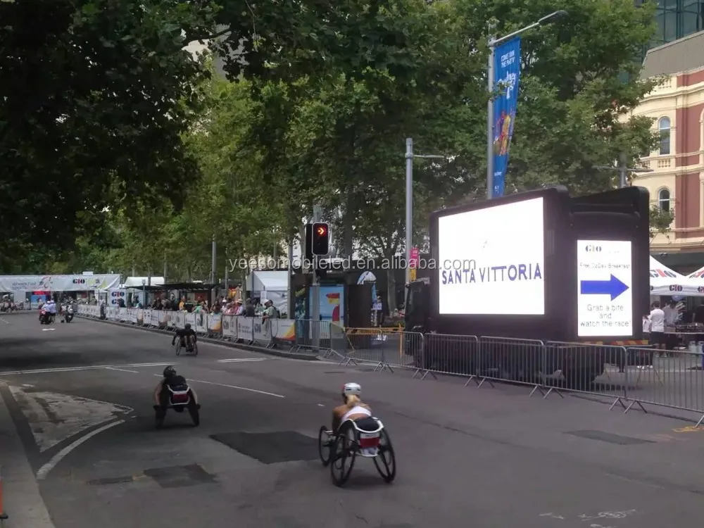 
Mobile LED advertising box for European mounted on truck, V8 