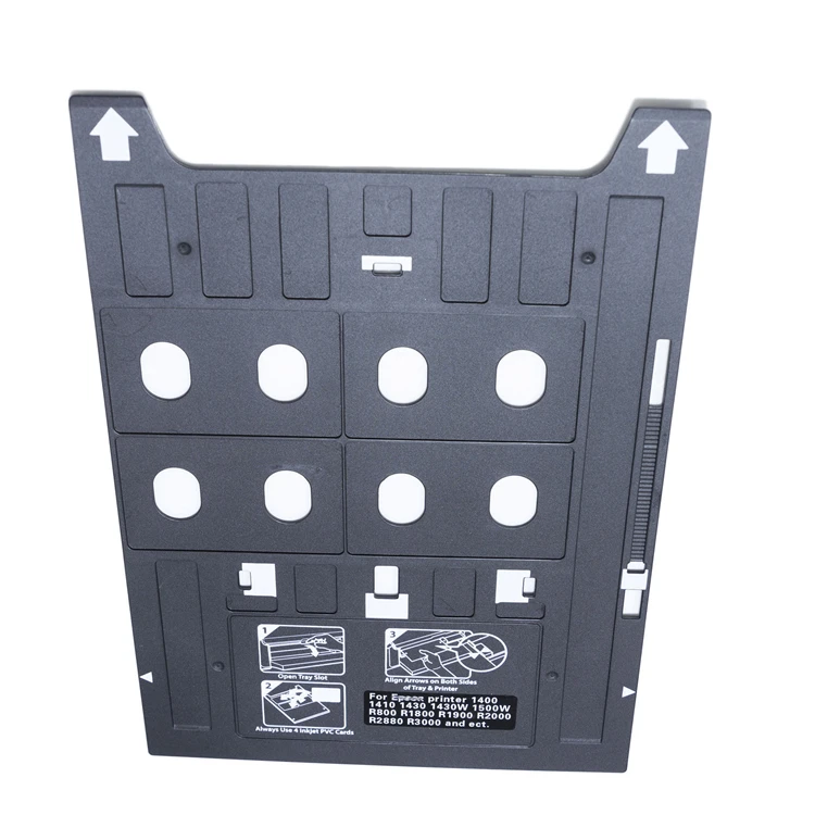 PVC ID Card Tray for Epson 1390 1400 1410 1430 1430w 1500w R800 R1800 R1900 R2000 R3000 Desktop A3 Inkjet Printer
