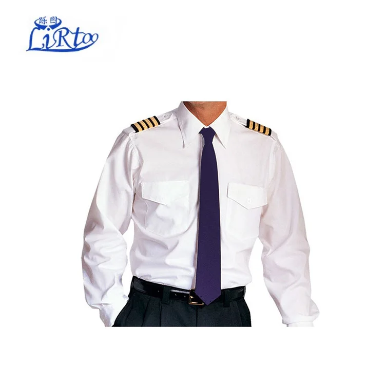 OEM hot sale airline pilot uniform pilot shirts