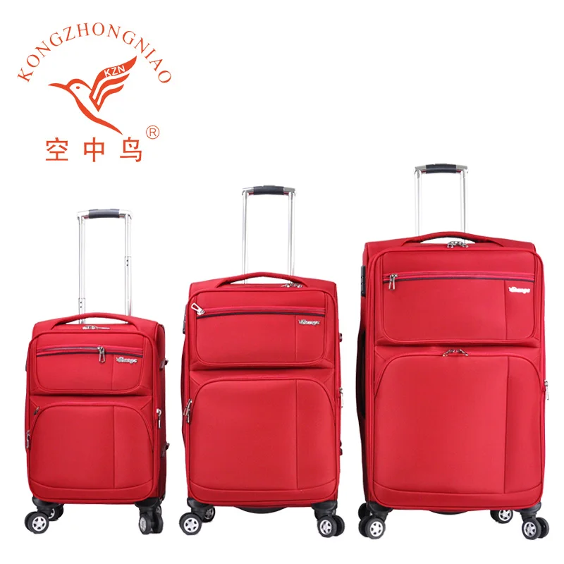 hot sale nylon fabric fashion durable luggage sets light weight travel suit case luggage sets