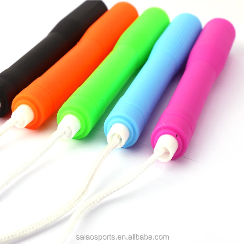 Cheap jump skipping rope pvc rope double dutch bamboo knot rope