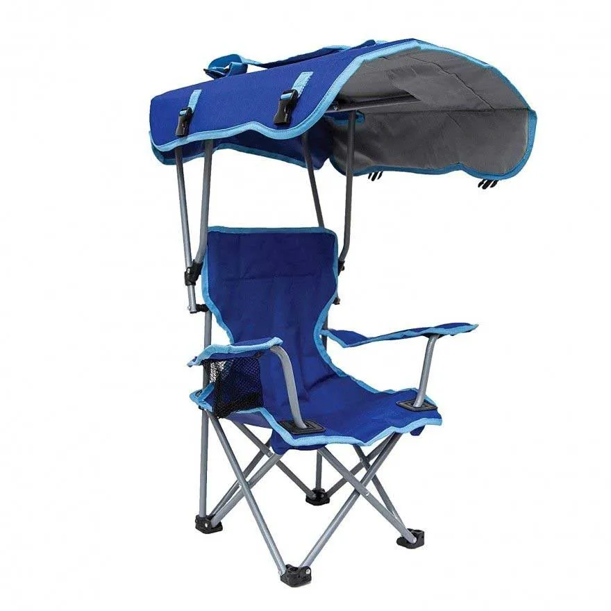 
Holder Portable Folding Camping Outdoor Seat Shade Canopy Beach Chair With Cup 